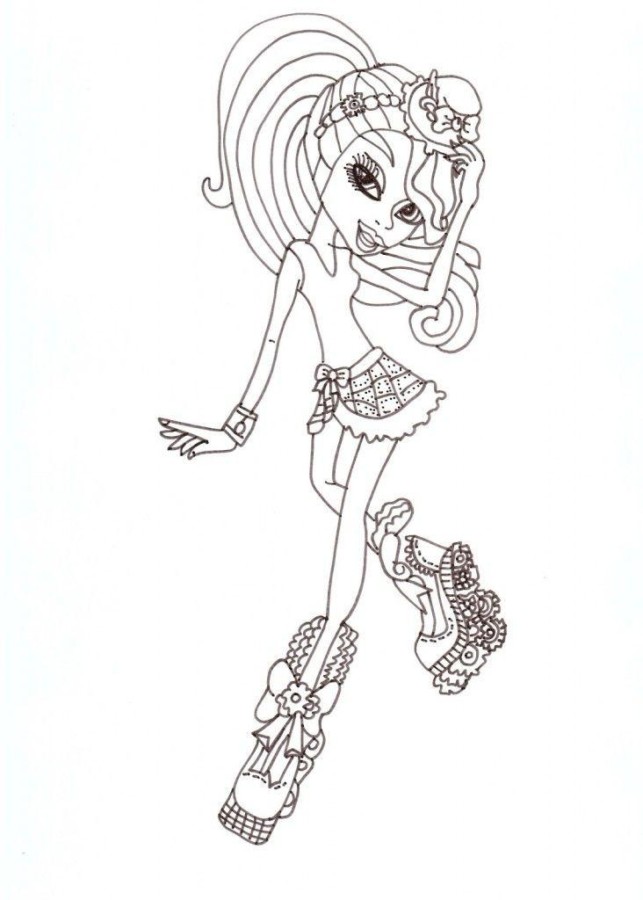 Desenho de monster high para colorir - monster high Desenho de monster high - monster high para colorir e imprimir grátis. Atividade infantil