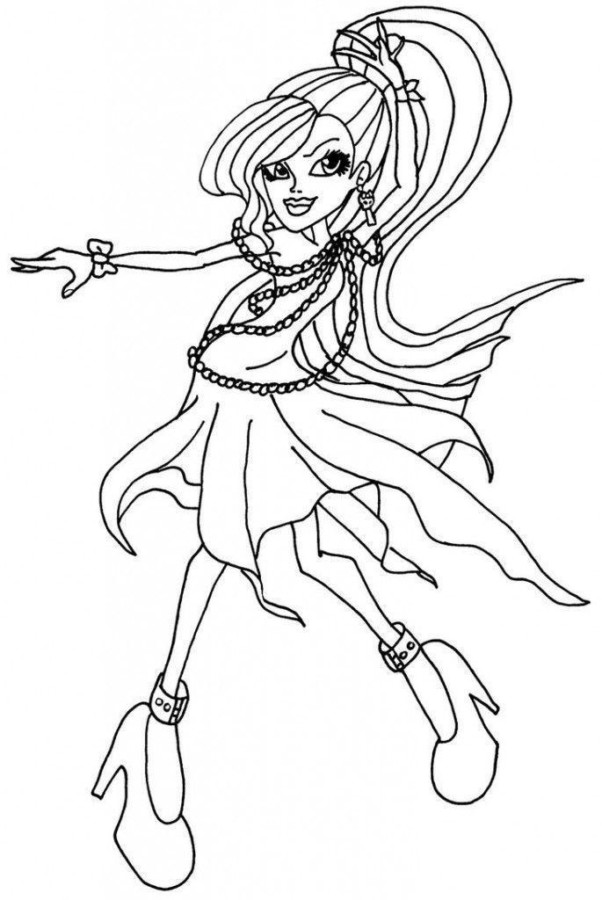 Desenho de monster high para colorir - monster high Desenho de monster high - monster high para colorir e imprimir grátis. Atividade infantil