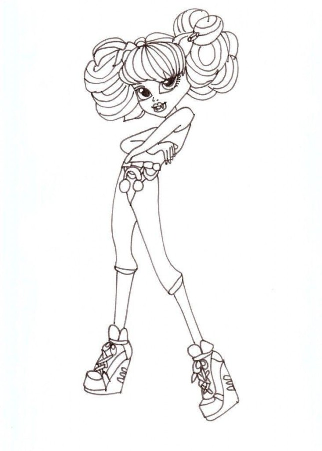 Desenho de monster high para colorir - monster high Desenho de monster high - monster high para colorir e imprimir grátis. Atividade infantil