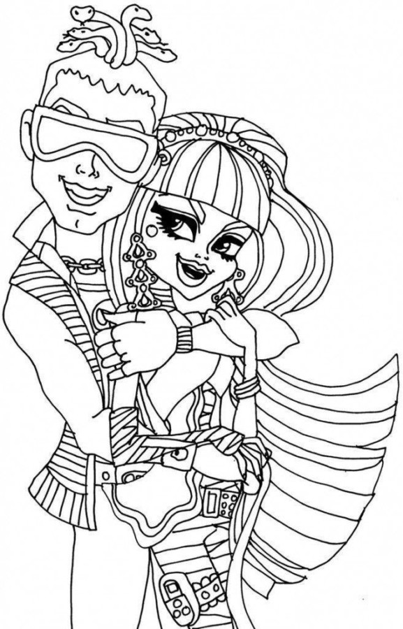 Desenho de monster high para colorir - monster high Desenho de monster high - monster high para colorir e imprimir grátis. Atividade infantil