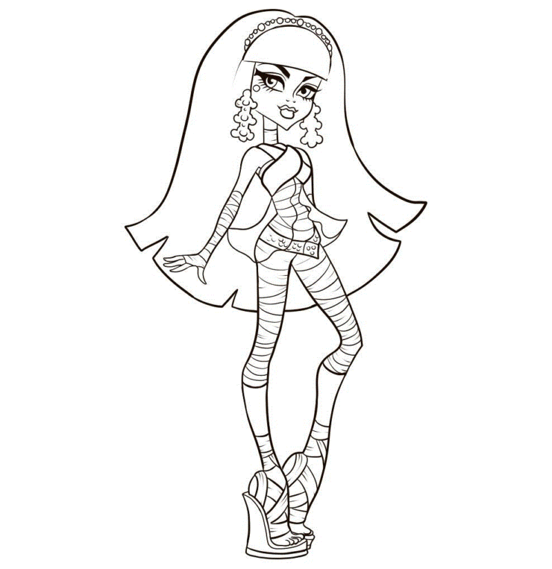 Desenho de monster high para colorir - monster high Desenho de monster high - monster high para colorir e imprimir grátis. Atividade infantil