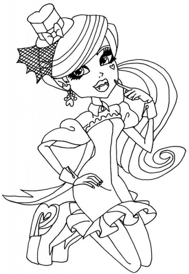 Desenho de monster high para colorir - monster high Desenho de monster high - monster high para colorir e imprimir grátis. Atividade infantil