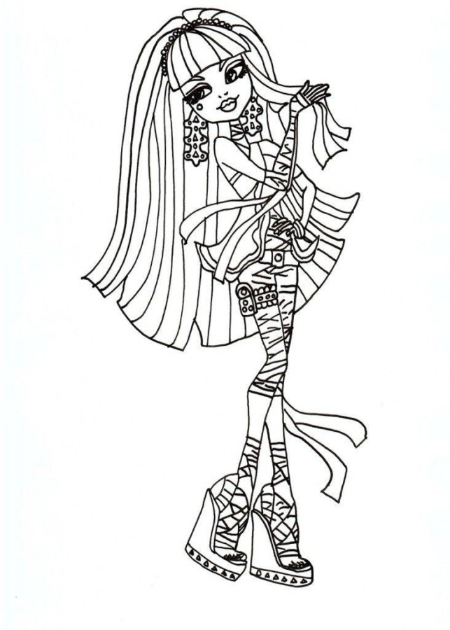 Desenho de monster high para colorir - monster high Desenho de monster high - monster high para colorir e imprimir grátis. Atividade infantil