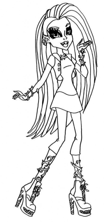 Desenho de monster high para colorir - monster high Desenho de monster high - monster high para colorir e imprimir grátis. Atividade infantil
