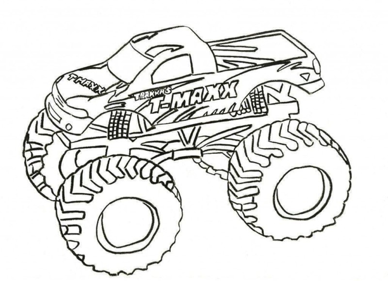 Desenho de monster truck para colorir - monster truck Desenho de monster truck - monster truck para colorir e imprimir grátis. Atividade infantil