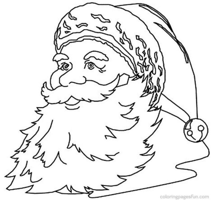 Desenho de papai noel para colorir - papai noel