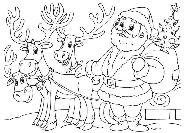 Desenho de papai noel para colorir - papai noel Desenho de papai noel - papai noel para colorir e imprimir grátis. Atividade infantil