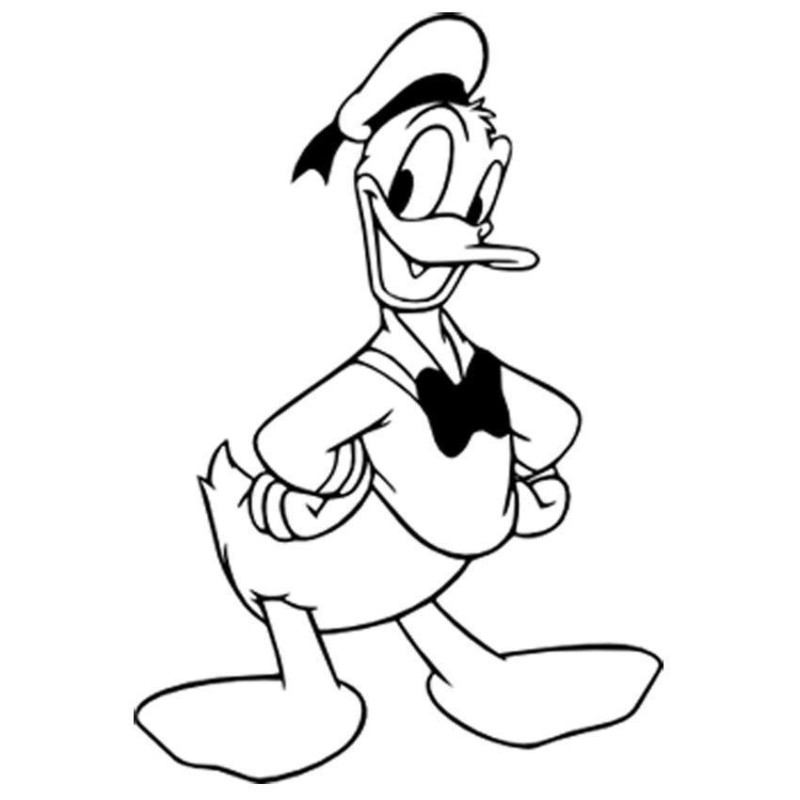 Desenho de pato donald para colorir - pato donald Desenho de pato donald - pato donald para colorir e imprimir grátis. Atividade infantil