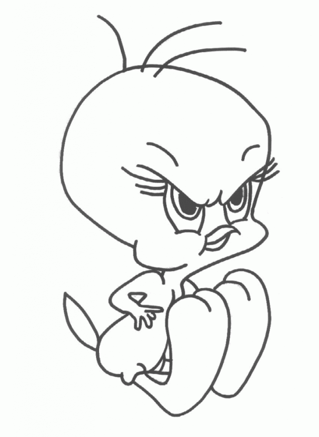 Desenho de piu-piu para colorir - piu-piu