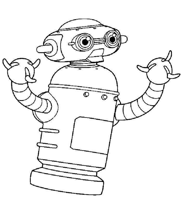 Desenho de robôs para colorir - robôs