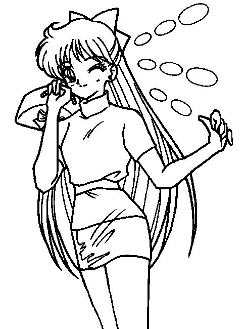 Desenho de sailor moon para colorir - sailor moon