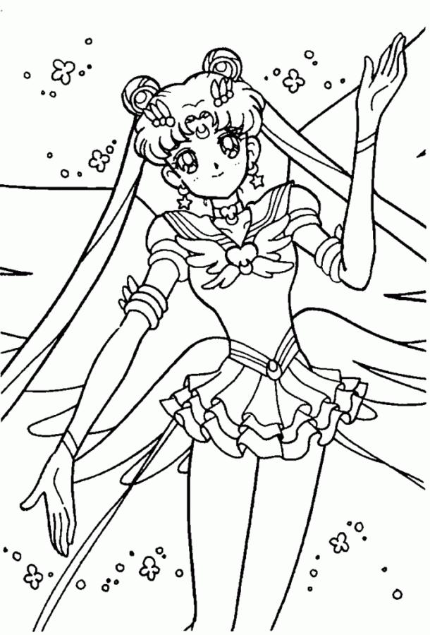 Desenho de sailor moon para colorir - sailor moon Desenho de sailor moon - sailor moon para colorir e imprimir grátis. Atividade infantil