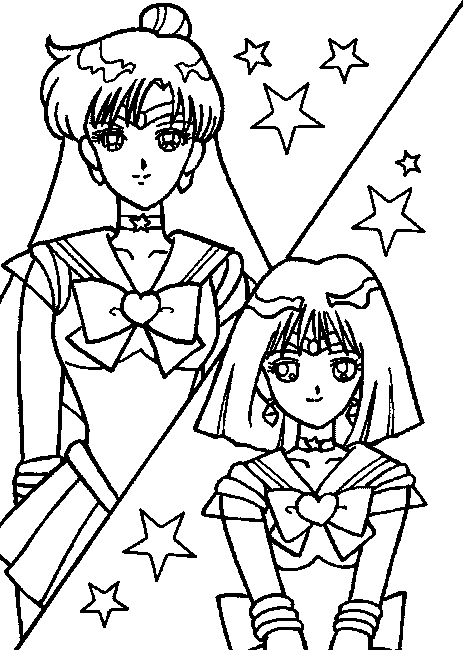 Desenho de sailor moon para colorir - sailor moon Desenho de sailor moon - sailor moon para colorir e imprimir grátis. Atividade infantil