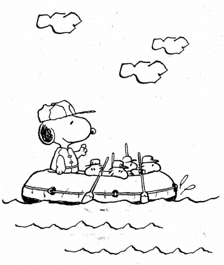 Desenho de snoopy para colorir - snoopy