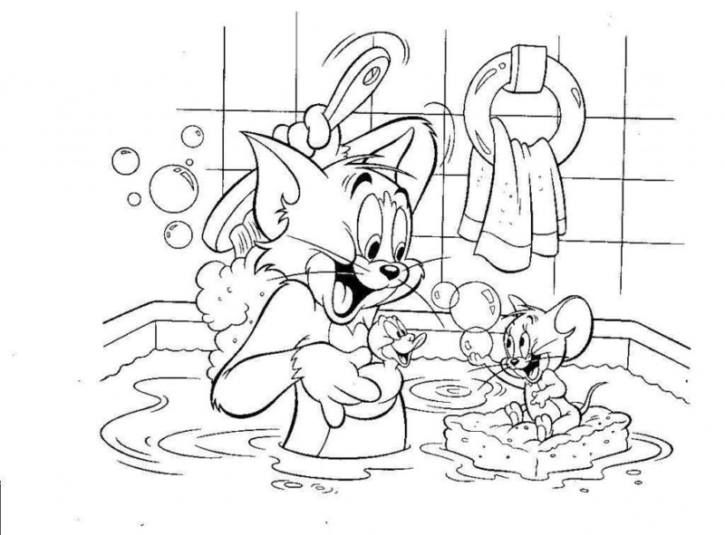 Desenho de tom e jerry para colorir - tom e jerry Desenho de tom e jerry - tom e jerry para colorir e imprimir grátis. Atividade infantil