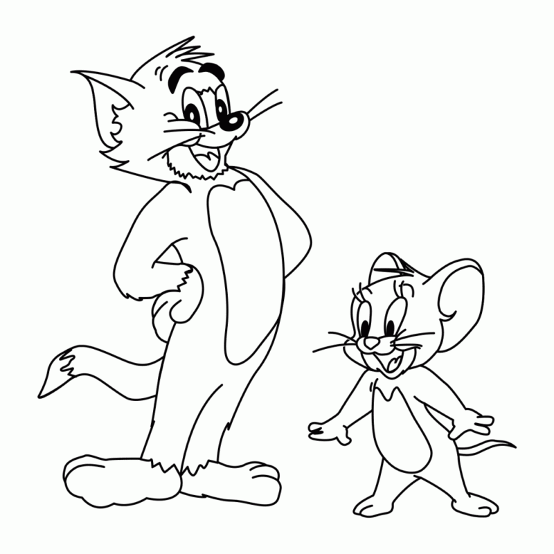 Desenho de tom e jerry para colorir - tom e jerry Desenho de tom e jerry - tom e jerry para colorir e imprimir grátis. Atividade infantil