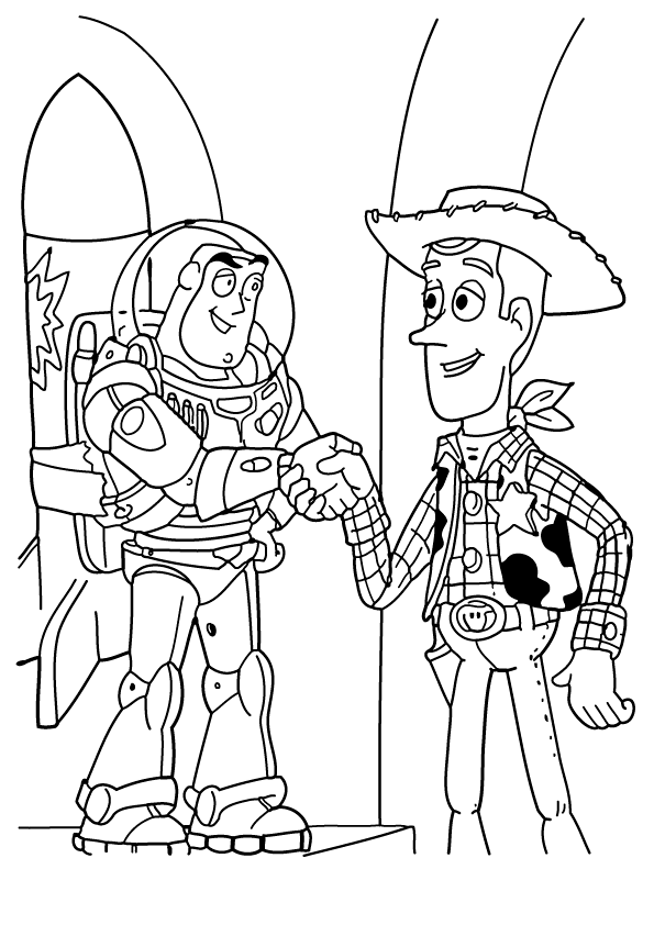 Desenho de toy story para colorir - toy story