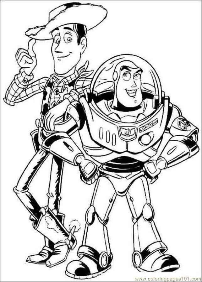 Desenho de toy story para colorir - toy story Desenho de toy story - toy story para colorir e imprimir grátis. Atividade infantil