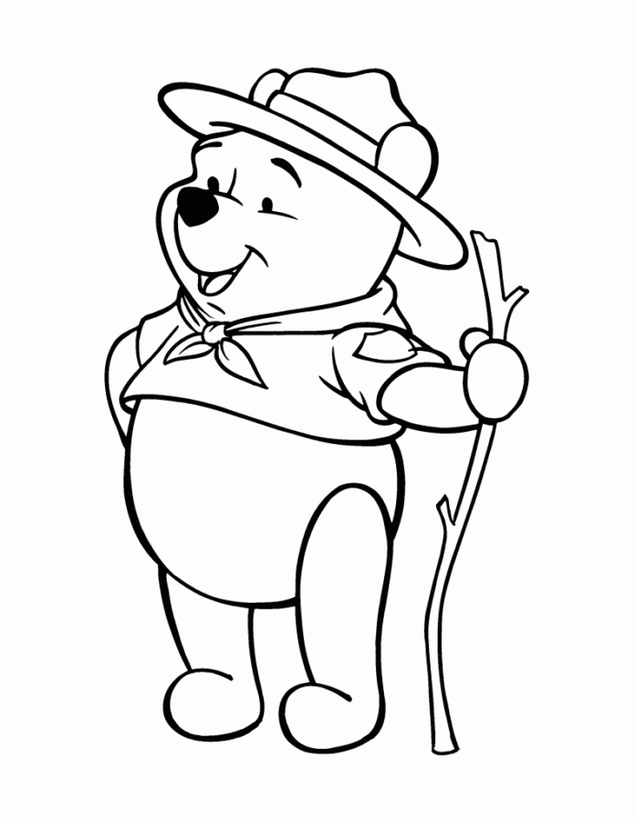 Desenho de ursinho pooh para colorir - ursinho pooh