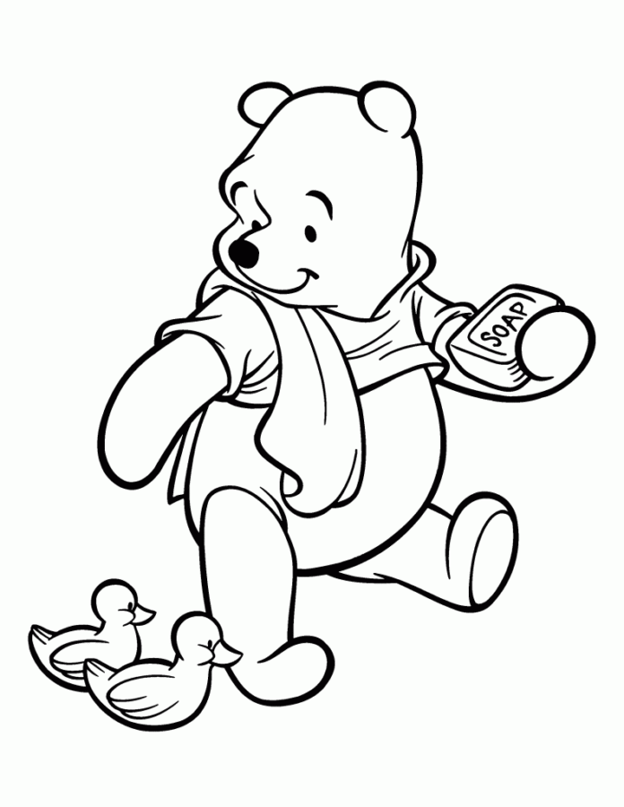 Desenho de ursinho pooh para colorir - ursinho pooh