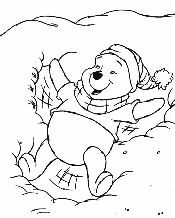 Desenho de ursinho pooh para colorir - ursinho pooh
