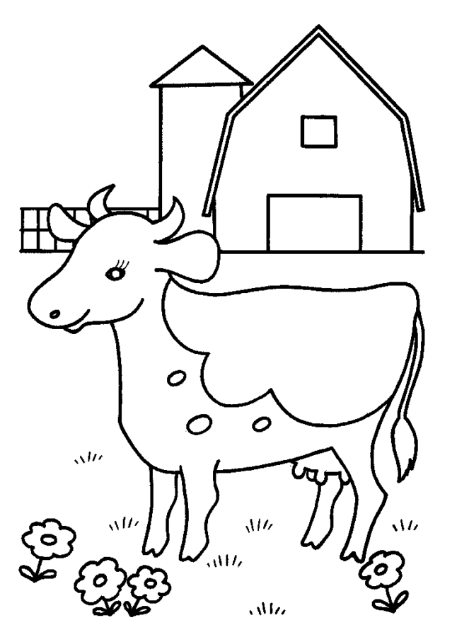 Desenho de vacas para colorir - vacas
