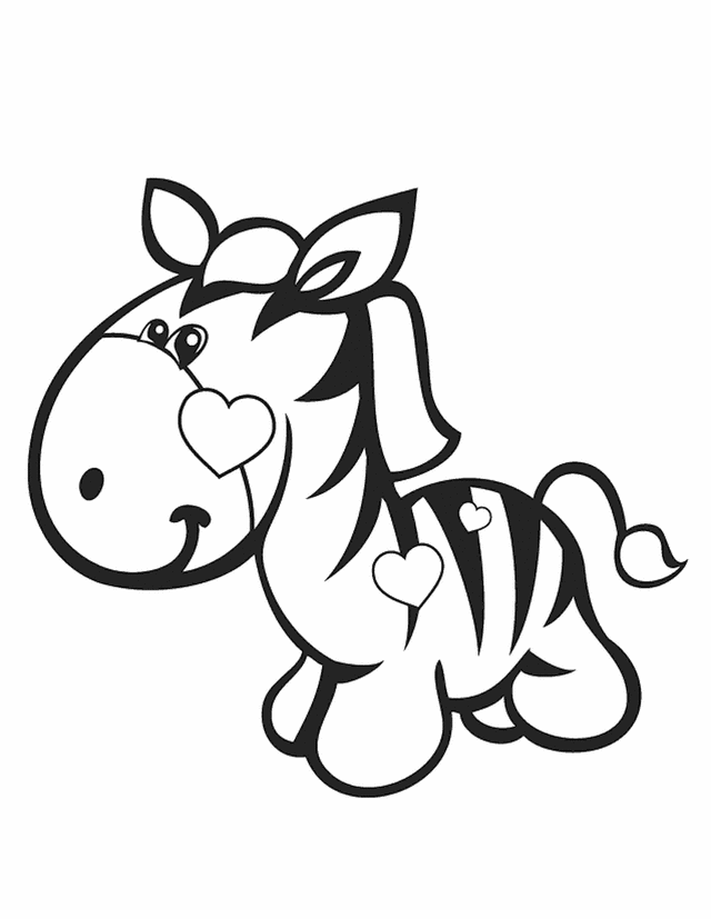 Desenho de zebras para colorir - zebras
