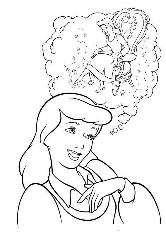 Desenho de cinderela para colorir - cinderela Desenho de cinderela - cinderela para colorir e imprimir grátis. Atividade infantil