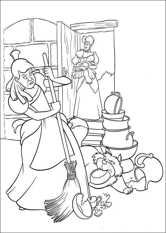 Desenho de cinderela para colorir - cinderela Desenho de cinderela - cinderela para colorir e imprimir grátis. Atividade infantil