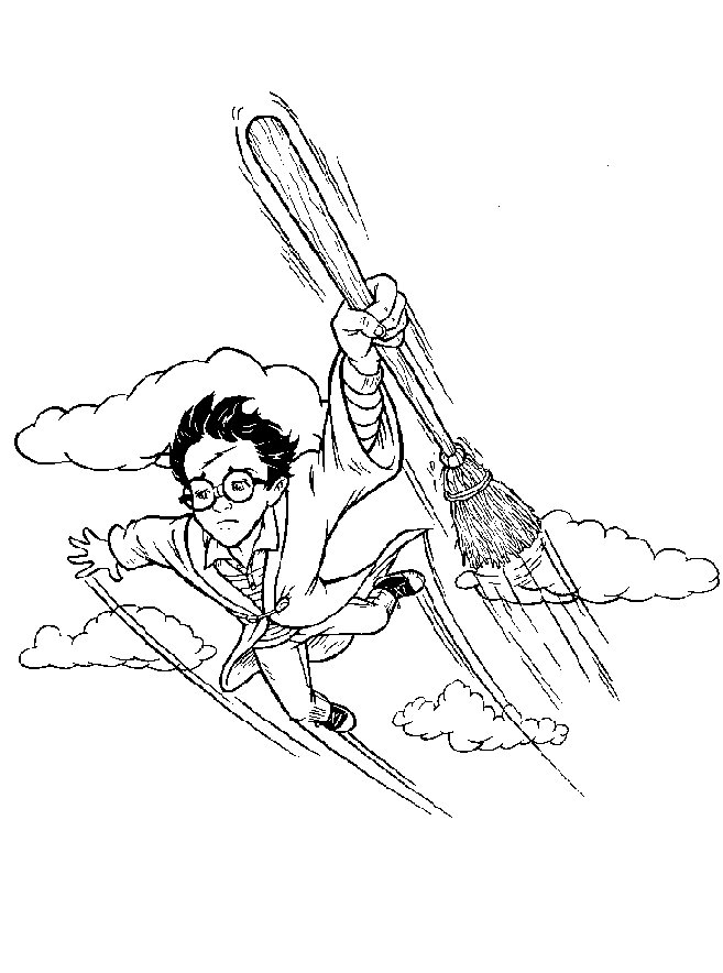 Desenho de harry potter para colorir - harry potter