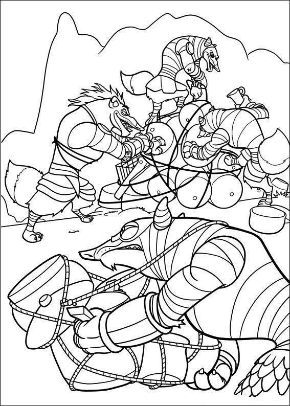 Desenho de kung fu panda para colorir - kung fu panda