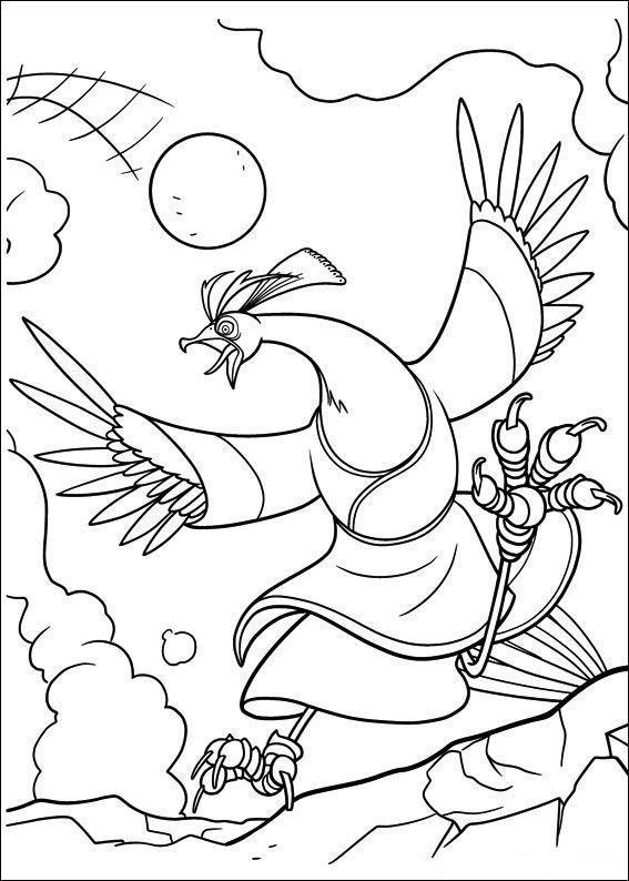 Desenho de kung fu panda para colorir - kung fu panda