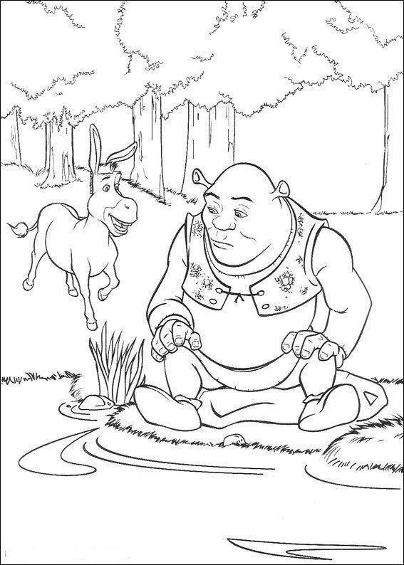 Desenho de shrek para colorir - shrek
