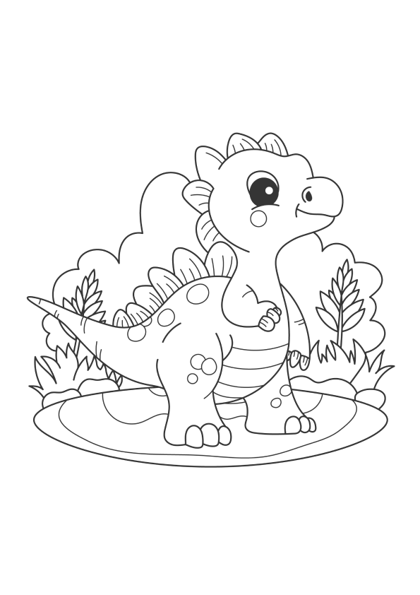 Desenho de dinossauros para colorir - dinossauros Desenho de dinossauros - dinossauros para colorir e imprimir grátis. Atividade infantil