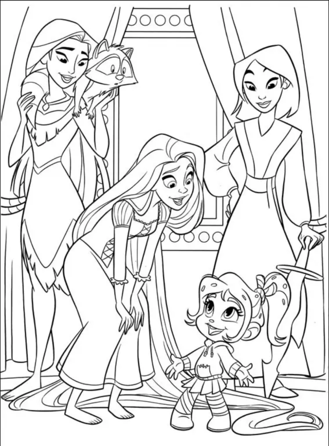 Desenho de Desenho para colorir Princesas da Disney para colorir - disney