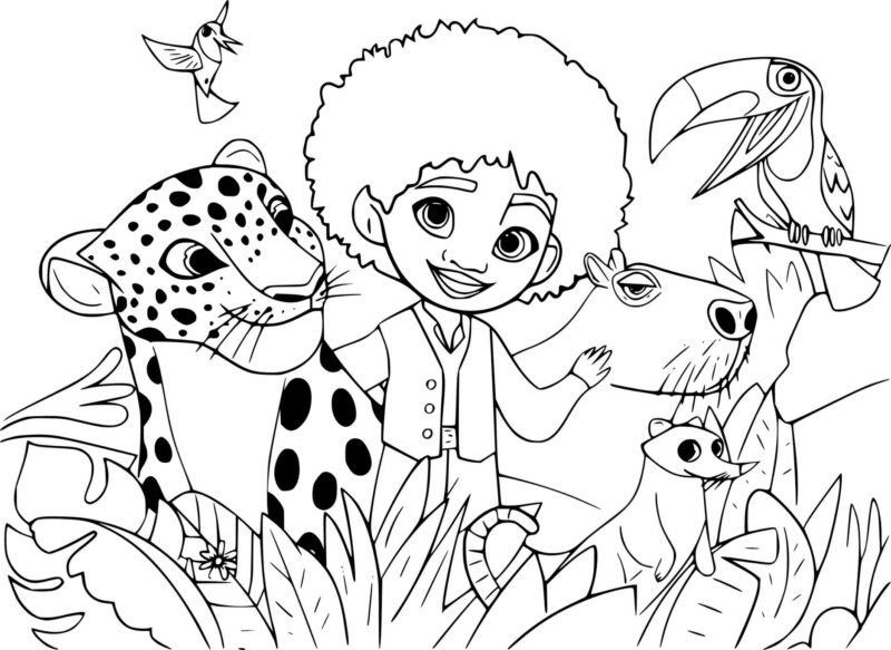 Desenho de encanto para colorir - encanto