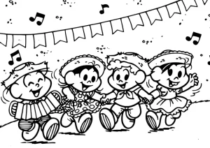 Desenho de Festa Junina para colorir 11