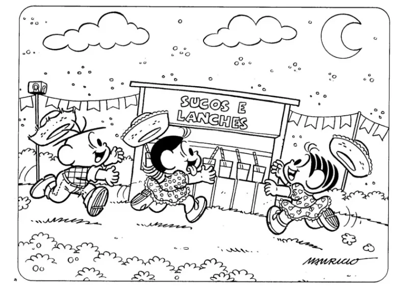 Desenho de Festa Junina para colorir 18