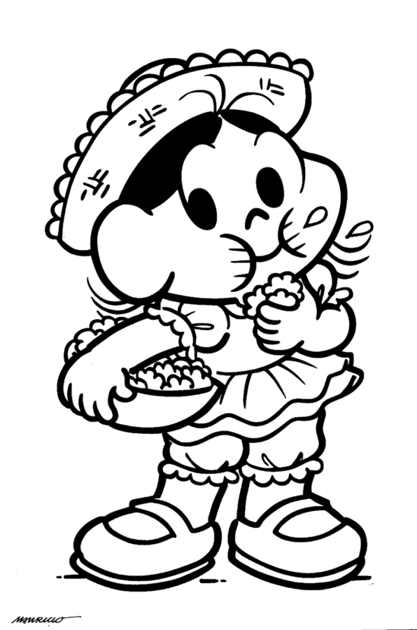 Desenho de festa junina para colorir - festa junina