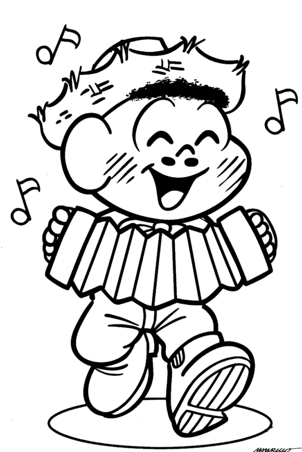Desenho de festa junina para colorir - festa junina