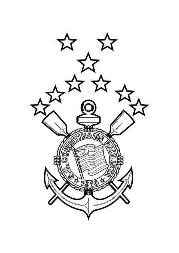 Desenho de corinthians para colorir - corinthians Desenho de corinthians - corinthians para colorir e imprimir grátis. Atividade infantil