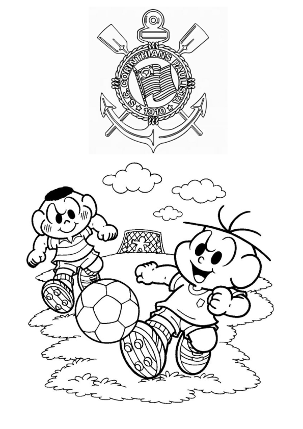Desenho de corinthians para colorir - corinthians Desenho de corinthians - corinthians para colorir e imprimir grátis. Atividade infantil
