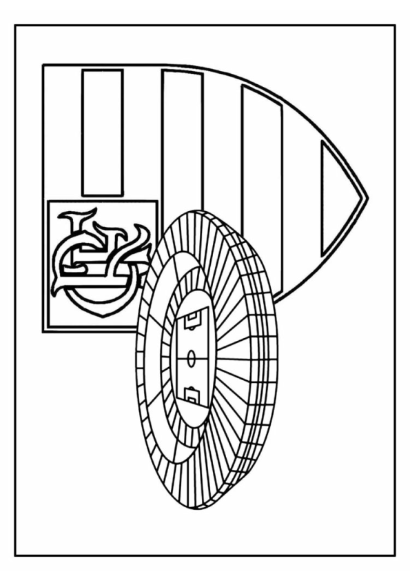 Desenho de flamengo para colorir - flamengo