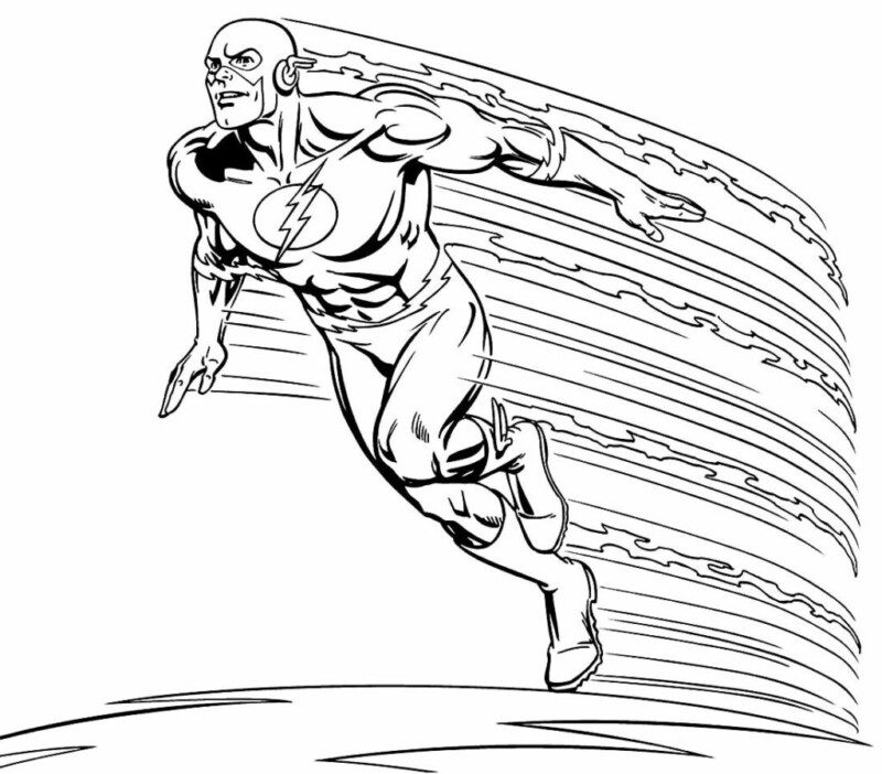Desenho de flash para colorir - flash