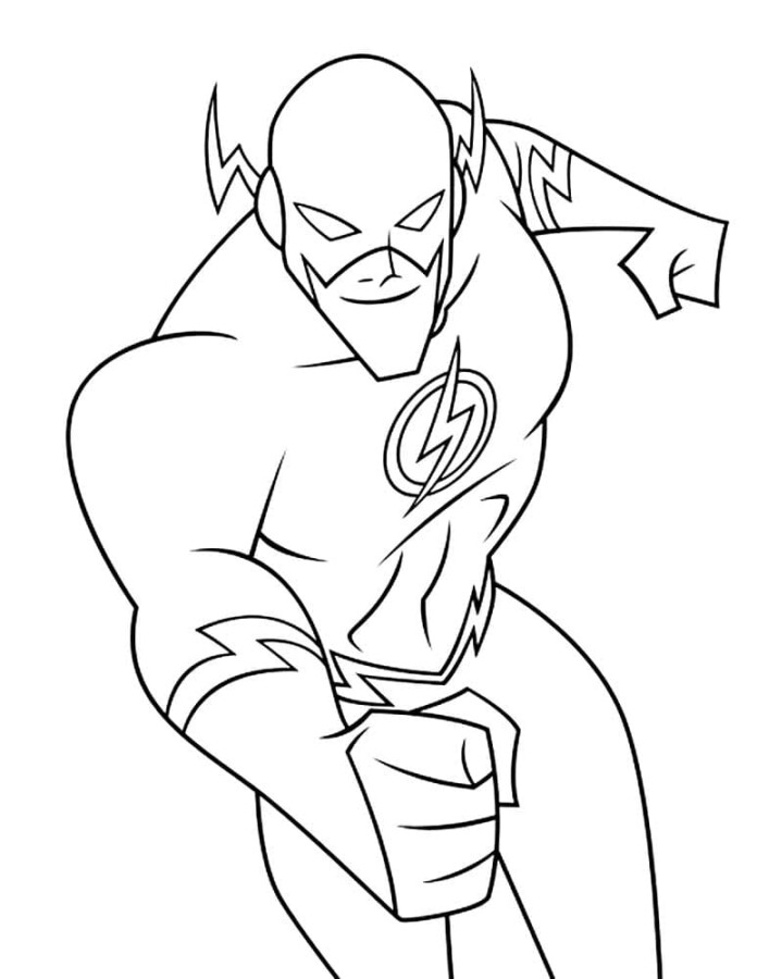 Desenho de flash para colorir - flash