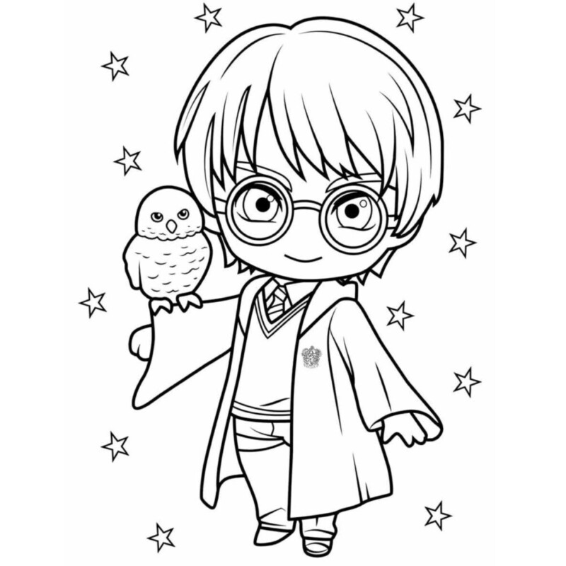 Desenho de harry potter para colorir - harry potter Desenho de harry potter - harry potter para colorir e imprimir grátis. Atividade infantil