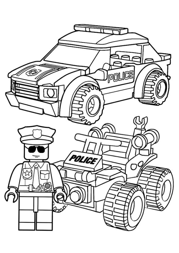 Desenho de lego para colorir - lego