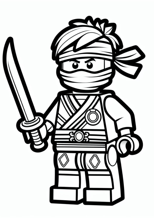 Desenho de lego para colorir - lego