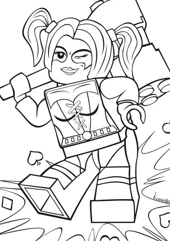 Desenho de lego para colorir - lego