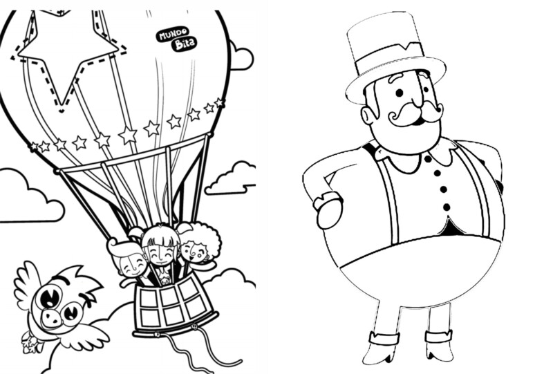 Desenho de mundo bita para colorir - mundo bita Desenho de mundo bita - mundo bita para colorir e imprimir grátis. Atividade infantil
